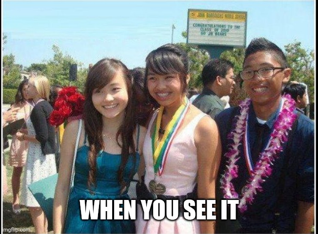 WHEN YOU SEE IT | image tagged in funny memes | made w/ Imgflip meme maker