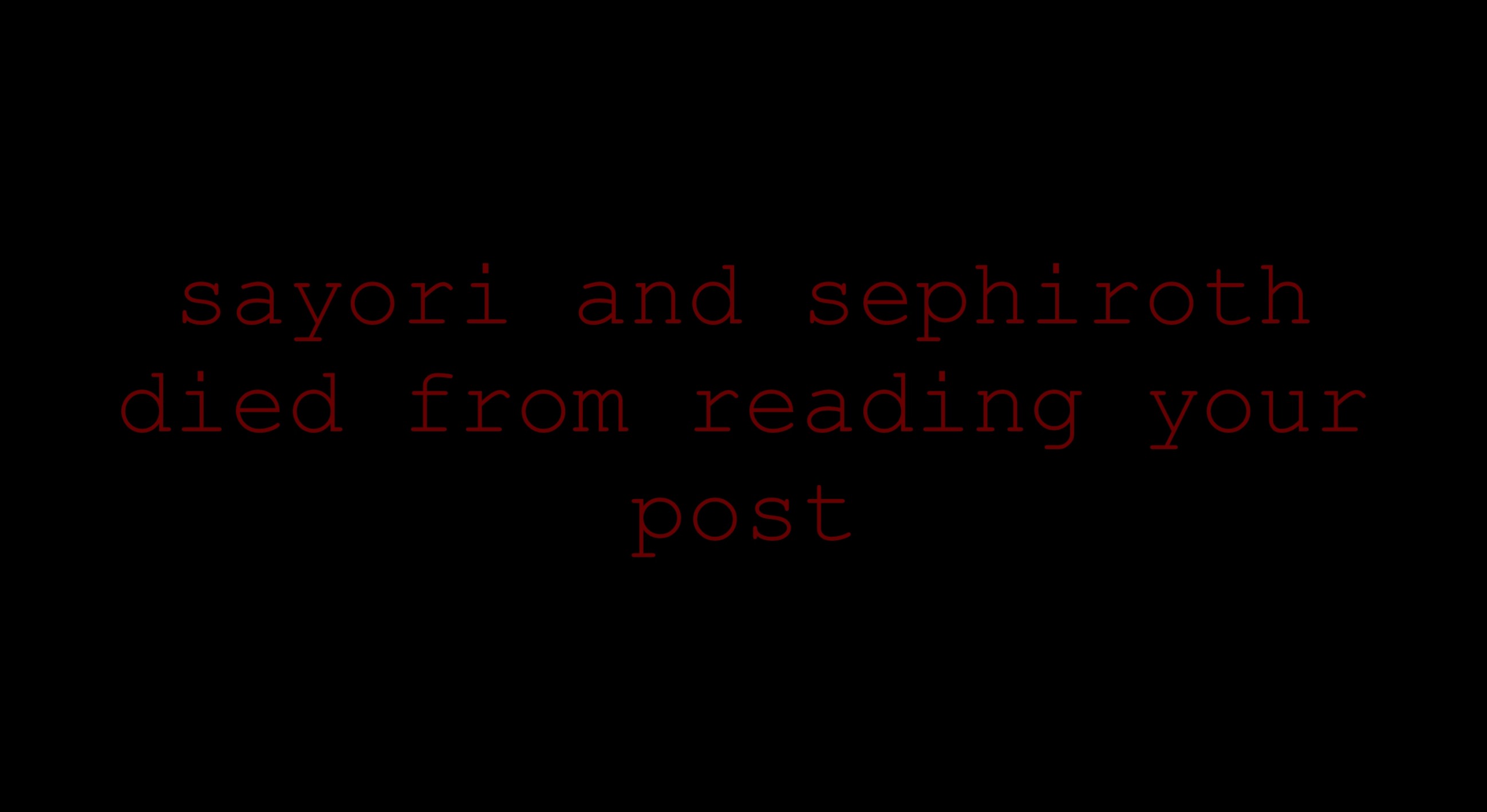 High Quality Sayori and Sephiroth Blank Meme Template