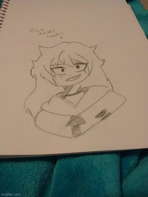 She stole Zack's hoodie <3 | made w/ Imgflip meme maker