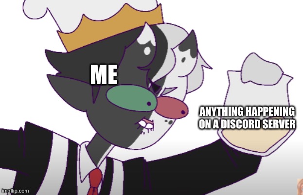 Discord Servers | ME; ANYTHING HAPPENING ON A DISCORD SERVER | image tagged in ranboo,fanart,discord | made w/ Imgflip meme maker