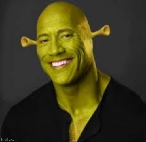 DWAYNE THE SHROCK JOHNSON | image tagged in dwayne the shrock johnson | made w/ Imgflip meme maker