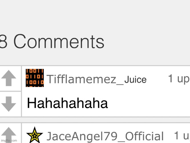 Uhhh… Tifflamemez_Sauce, your user name is getting old. You should change it to Tifflamemez_Juice. | image tagged in tifflamemez,tifflamemez_sauce,tifflamemez_juice | made w/ Imgflip meme maker