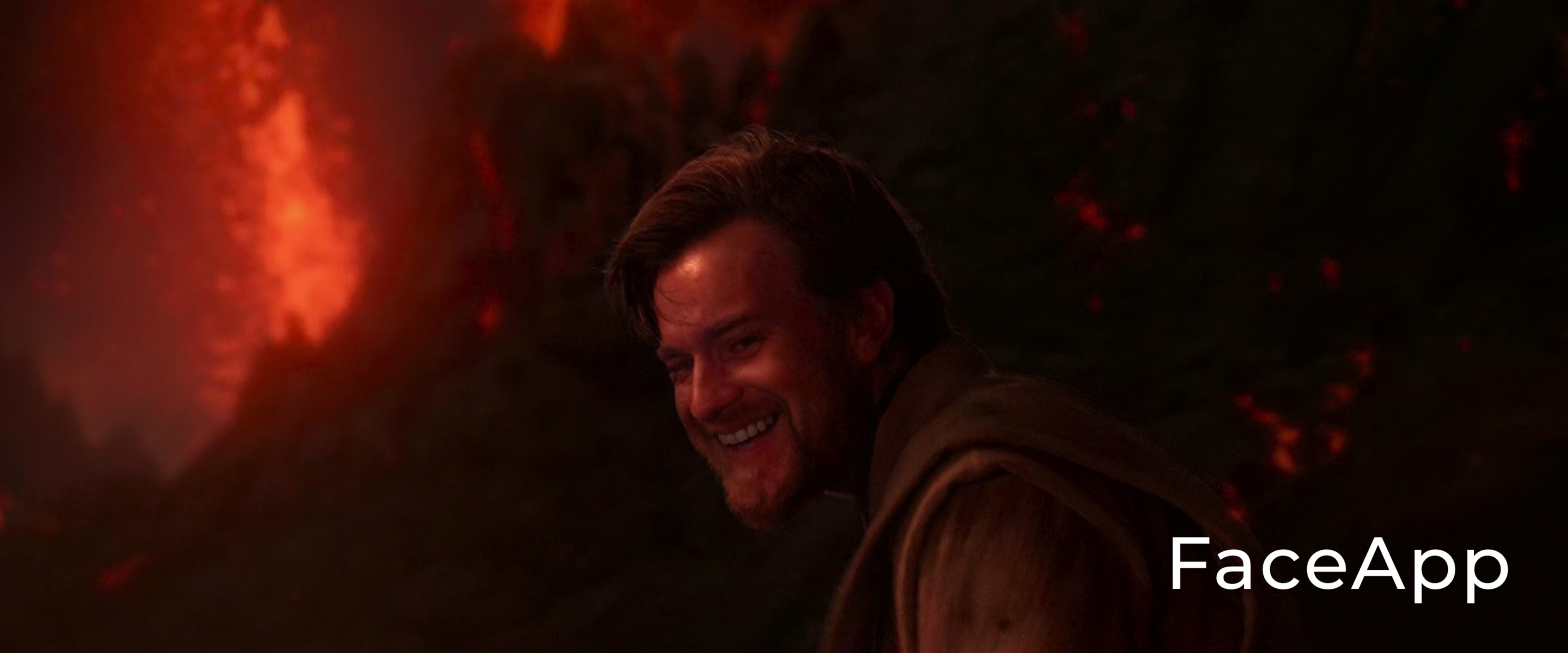 High Quality Obi Wan Kenobi on Mustafar #3 Blank Meme Template