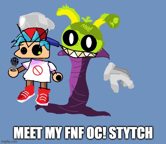 Stytch The Hare | MEET MY FNF OC! STYTCH | image tagged in fnf,custom template | made w/ Imgflip meme maker