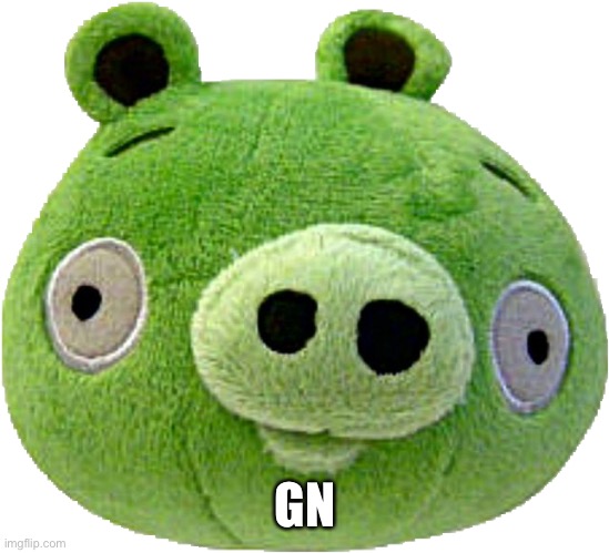 It’s 1:01AM in my timezone | GN | image tagged in bad piggie plush | made w/ Imgflip meme maker