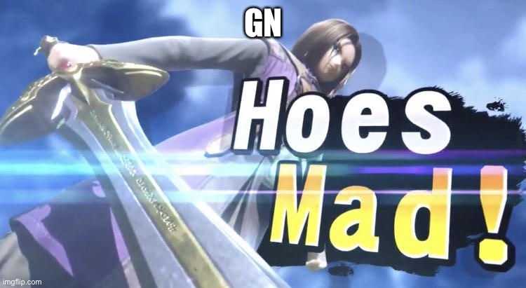 HOES MAD! | GN | image tagged in hoes mad | made w/ Imgflip meme maker