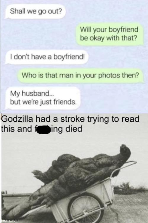 *confusion* | image tagged in godzilla,funny,memes,what,texts,oh wow are you actually reading these tags | made w/ Imgflip meme maker
