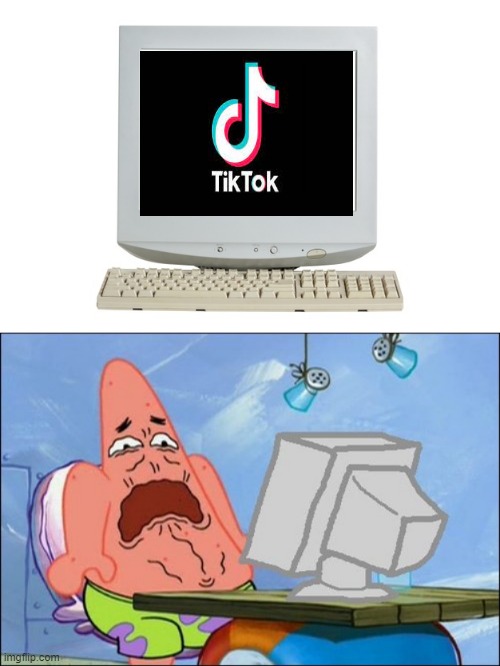 image tagged in patrick star cringing | made w/ Imgflip meme maker
