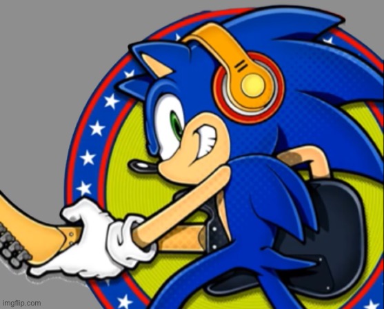 Sonic with a guitar | image tagged in sonic with a guitar | made w/ Imgflip meme maker