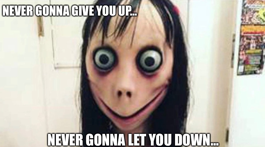 NEVER GONNA GIVE YOU UP…; NEVER GONNA LET YOU DOWN… | made w/ Imgflip meme maker