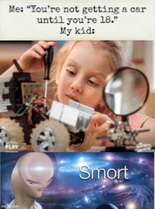 budding inventors | image tagged in meme man smort,funny,inventions,kids,infinite iq | made w/ Imgflip meme maker