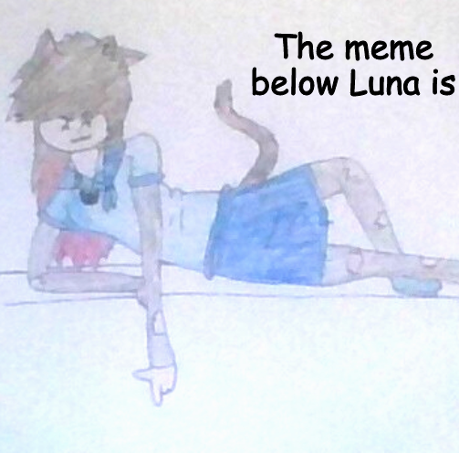 The meme Below Luna is ___ Blank Meme Template