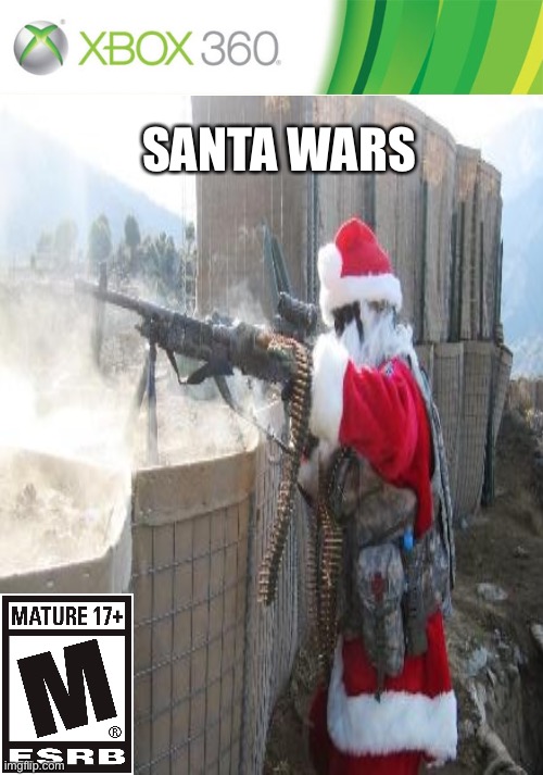 SANTA WARS | image tagged in xbox | made w/ Imgflip meme maker