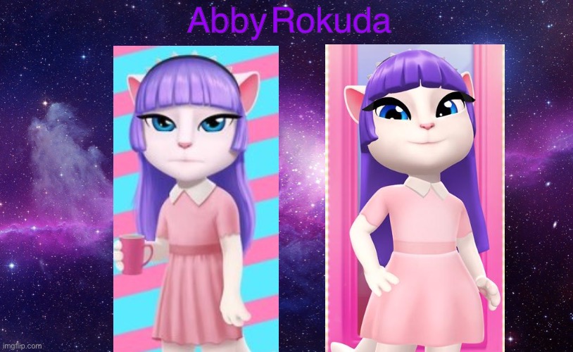 Abby Rokuda Wallapaer Space Violet | Abby Rokuda | made w/ Imgflip meme maker