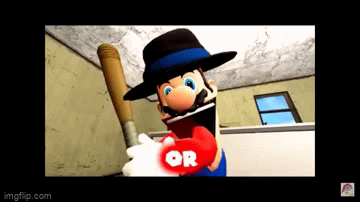 Biiuhveiuvhieufvher | image tagged in gifs,smg4,memes,mario,illegal | made w/ Imgflip video-to-gif maker