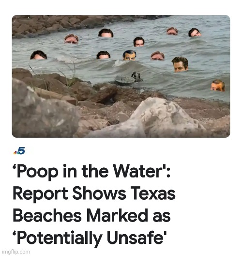 Poop in Tejas | image tagged in floaters,texas,beaches,poop | made w/ Imgflip meme maker