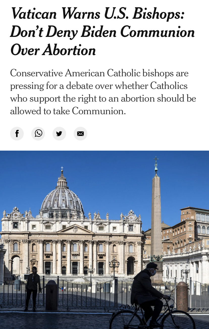 High Quality Vatican warns U.S. bishops Blank Meme Template