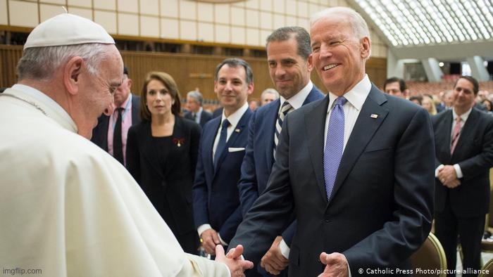 Joe Biden Pope Francis | image tagged in joe biden pope francis | made w/ Imgflip meme maker