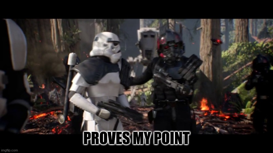 that's the point sergeant  | PROVES MY POINT | image tagged in that's the point sergeant | made w/ Imgflip meme maker