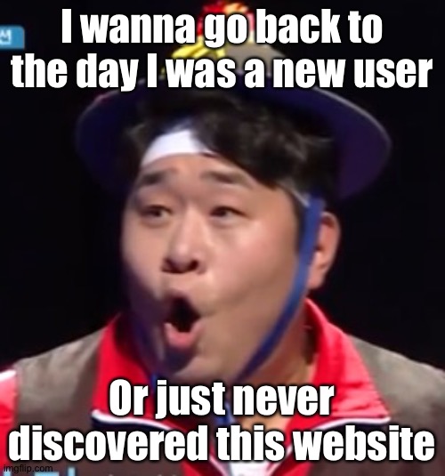 Call me Shiyu now | I wanna go back to the day I was a new user; Or just never discovered this website | image tagged in pogging seyoon higher quality | made w/ Imgflip meme maker