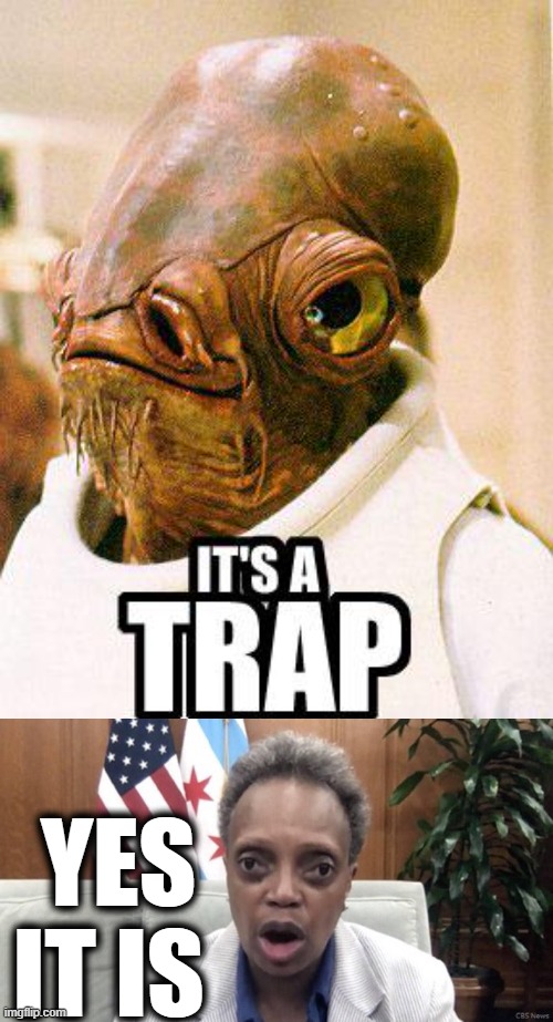 YES IT IS | image tagged in mayor lori lightfoot,democrats | made w/ Imgflip meme maker