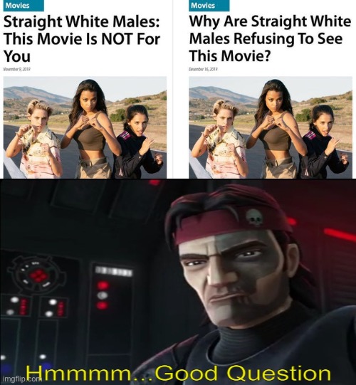 Hmmm, why might that be | image tagged in good question,clone trooper,funny,memes | made w/ Imgflip meme maker