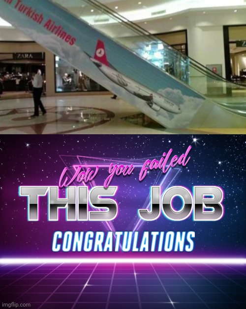 I think that it's supposed to face the other side | image tagged in wow you failed this job,airlines,funny,memes,you had one job | made w/ Imgflip meme maker