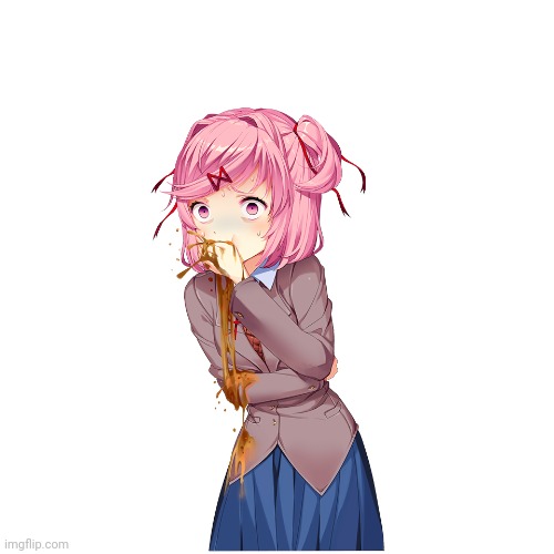 Natsuki P U K E | image tagged in natsuki p u k e | made w/ Imgflip meme maker