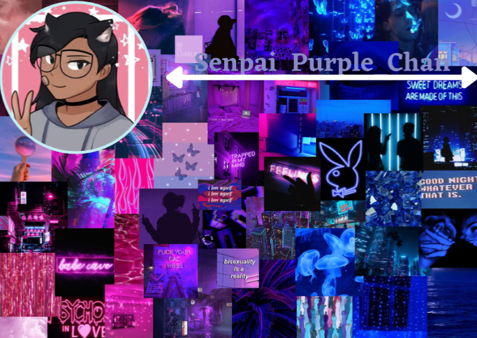 High Quality Senpai Purple’s bi temp Blank Meme Template