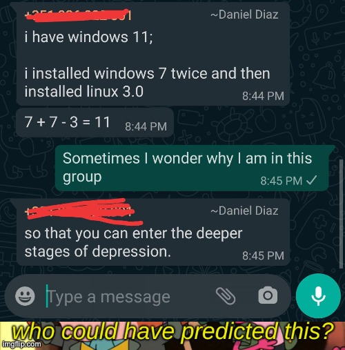 Daniel Diaz = Time Traveler confirmed | image tagged in who could have predicted this,daniel,diaz,time,travel,time travel | made w/ Imgflip meme maker