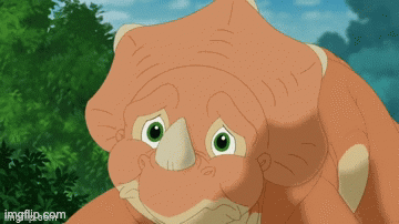 Cera | image tagged in gifs,cera,landbeforetime | made w/ Imgflip images-to-gif maker