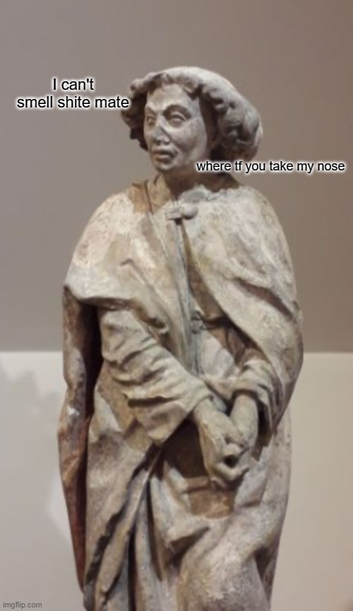 I can't smell shite mate; where tf you take my nose | made w/ Imgflip meme maker