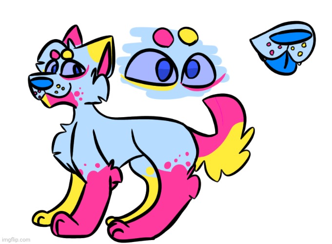 Pan themed canine! BTO  Adopt | made w/ Imgflip meme maker