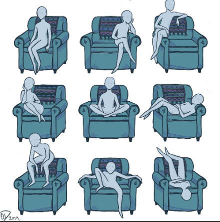 High Quality Chair Alignment Chart Blank Meme Template