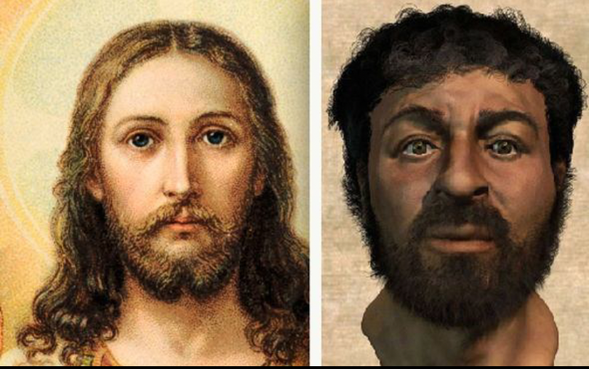 High Quality Jesus white vs. brown Blank Meme Template