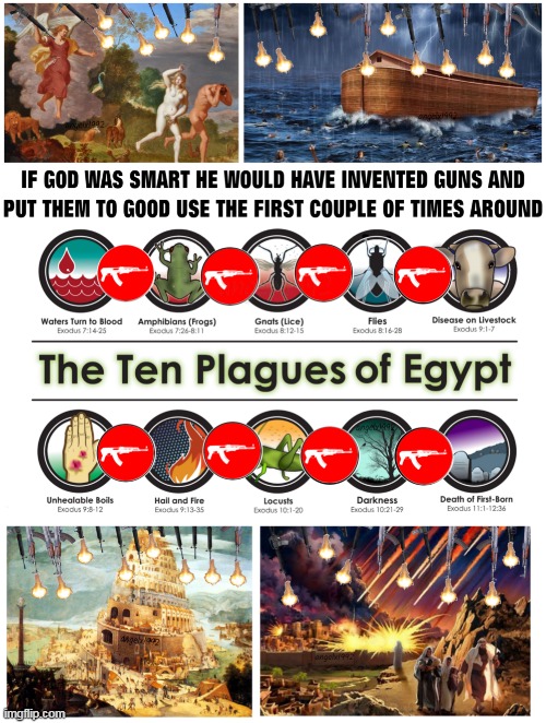 image tagged in bible,god,guns,gun rights,god of war,gun nuts | made w/ Imgflip meme maker
