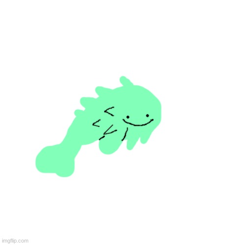 A sort of cute (?) Trevor Henderson OC I made a while ago; The Aircraft Pufferfish | made w/ Imgflip meme maker