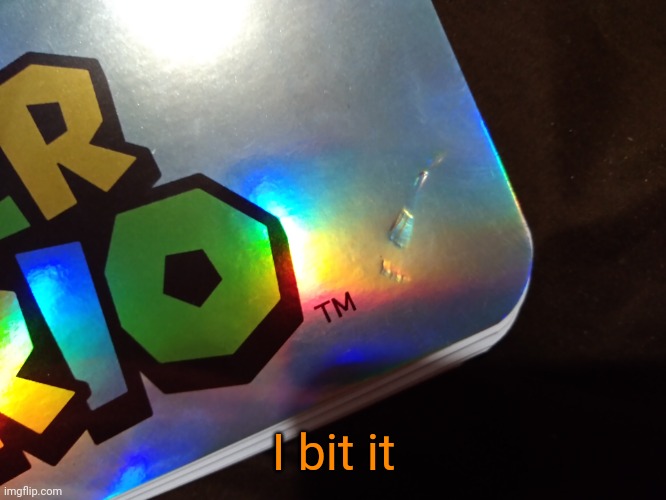 -and ate some of the paper | I bit it | made w/ Imgflip meme maker