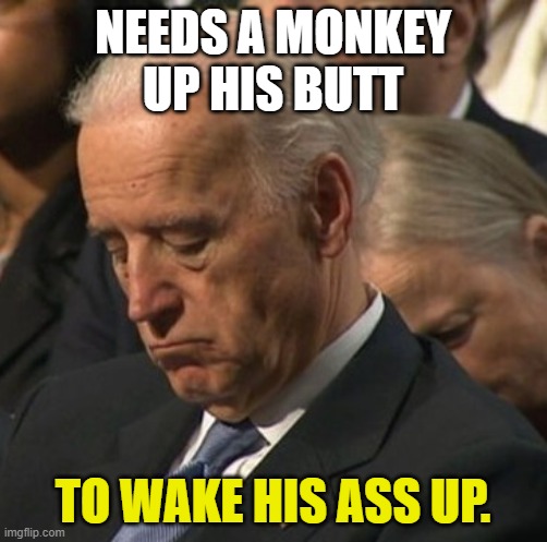 NEEDS A MONKEY UP HIS BUTT TO WAKE HIS ASS UP. | made w/ Imgflip meme maker