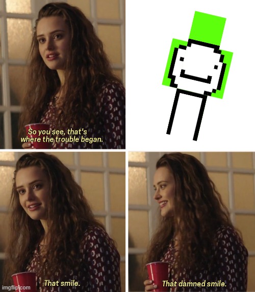 Image Title | image tagged in that damn smile,dream | made w/ Imgflip meme maker