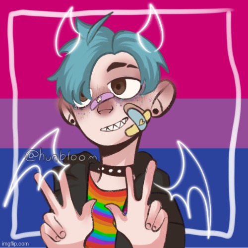 this is what I would look like as a guy | image tagged in bluehonu but as a dude | made w/ Imgflip meme maker