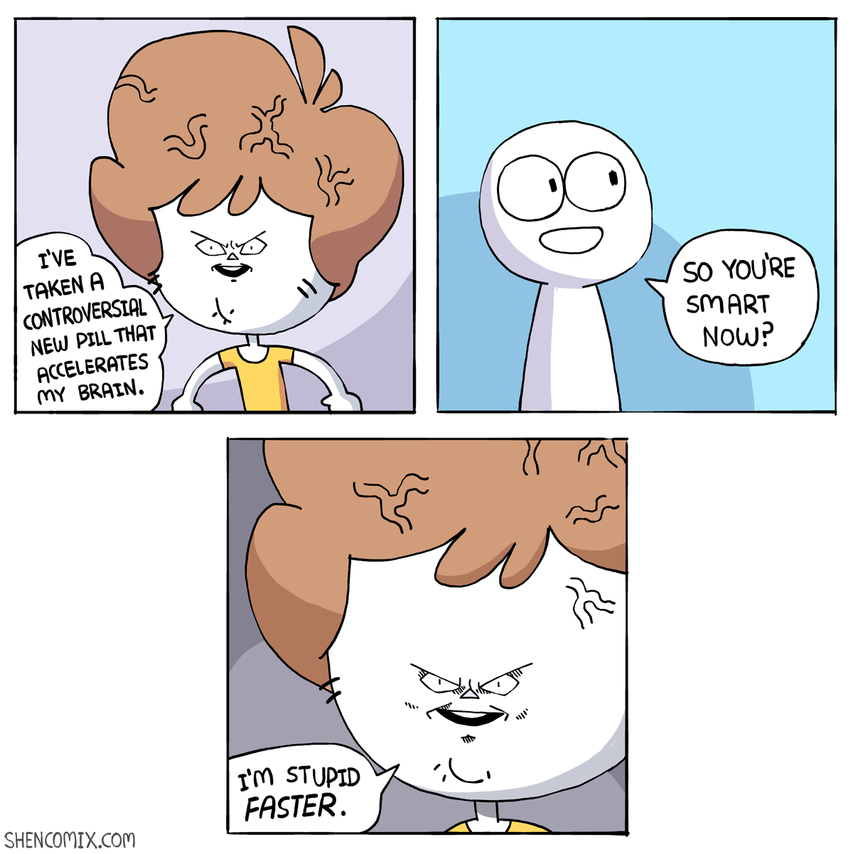 I m Stupid Faster Blank Template Imgflip