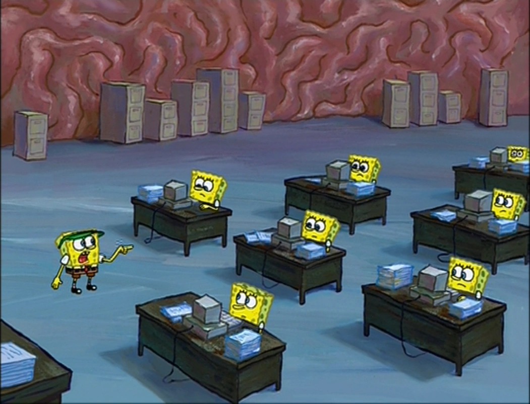 Brain office Blank Meme Template