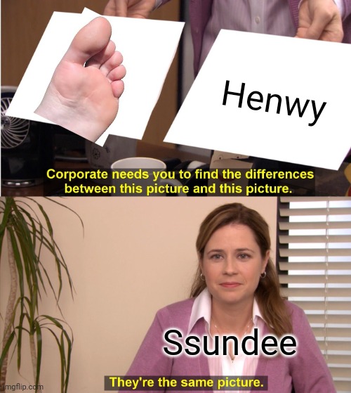 They're The Same Picture Meme | Henwy; Ssundee | image tagged in memes,they're the same picture | made w/ Imgflip meme maker