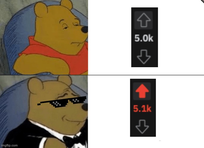yess | image tagged in memes,tuxedo winnie the pooh | made w/ Imgflip meme maker