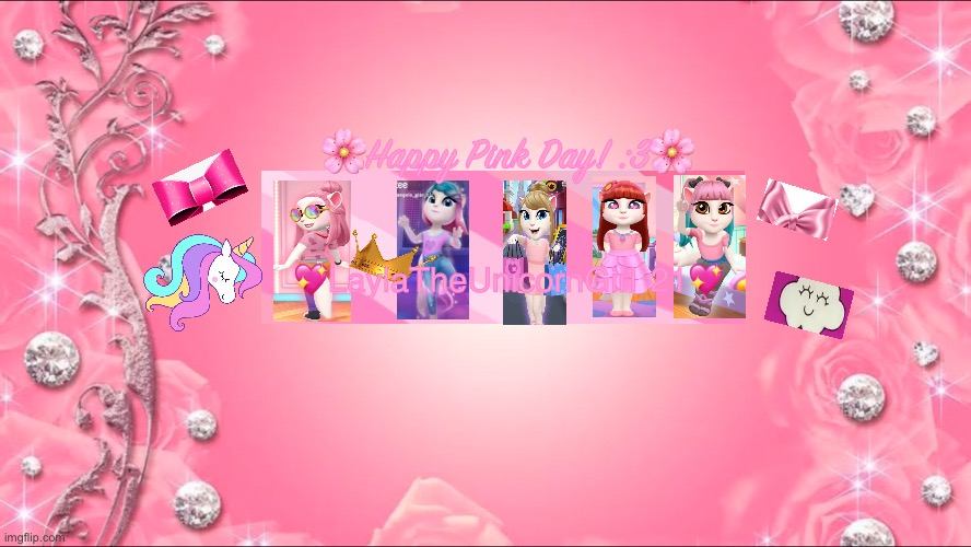 Happy Pink Day! :3 Wallpaper | 🌸Happy Pink Day! :3🌸; 💖LaylaTheUnicornGirl 21💖 | image tagged in pink,bad hair day | made w/ Imgflip meme maker