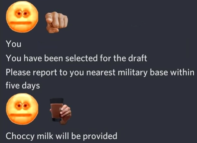 High Quality Choccy milk will be provided Blank Meme Template