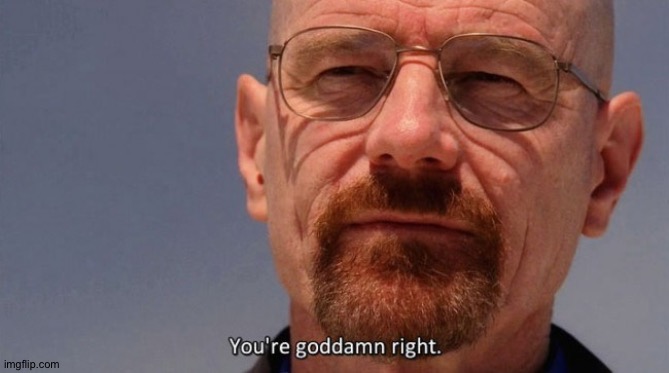 You're goddamn right | image tagged in you're goddamn right | made w/ Imgflip meme maker