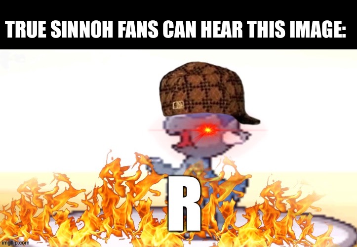 Cranidos “R” | TRUE SINNOH FANS CAN HEAR THIS IMAGE: | image tagged in pokemon,hear this image,cranidos,sinnoh,dank memes,memes | made w/ Imgflip meme maker