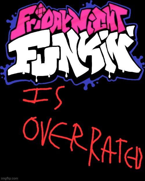 Seriously, It's Overrated | image tagged in friday night funkin logo,friday night funkin | made w/ Imgflip meme maker